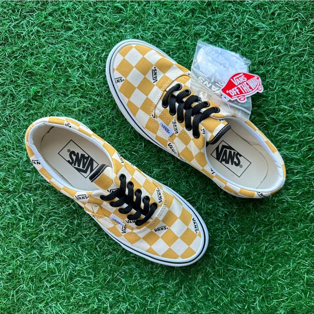 Vans Era Big Check Yellow True White - Picture 4 of 6